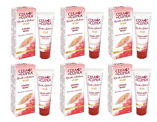 6 X Cera Di Cupra Crema Mani Crema Mani Crema Mani Crema Crema Mano Effetto Antietà 75 Ml