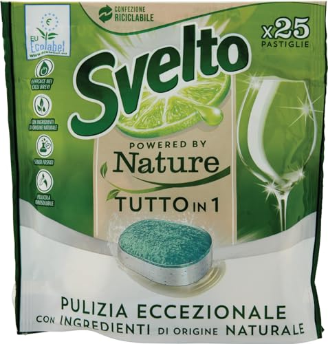 Svelto Pastiglie Per Lavastoviglie Tutto In 1, 25 Lavaggi, 438G
