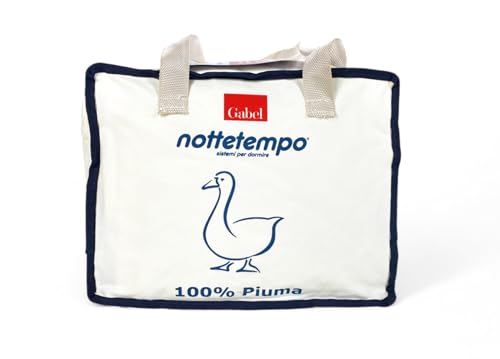 Piumino D'Oca Per Lettino Neonato Certificato, Gabel, 90% Piumino Bianco, Caldo E Morbido, 80X120 Cm