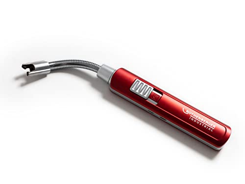Rothenberger Industrial 1500003543 - Accendino Elettronico Ricaricabile, Antivento, Senza Fiamma, Elettrico, Cucina, Fornello, Campeggio, Camino, Ross