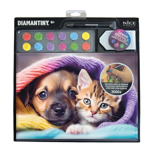 Diamantiny Level Up - Nice Group Creative Art, Diamond Painting Kit Crea Il Mosaico, Pets, Best Friends