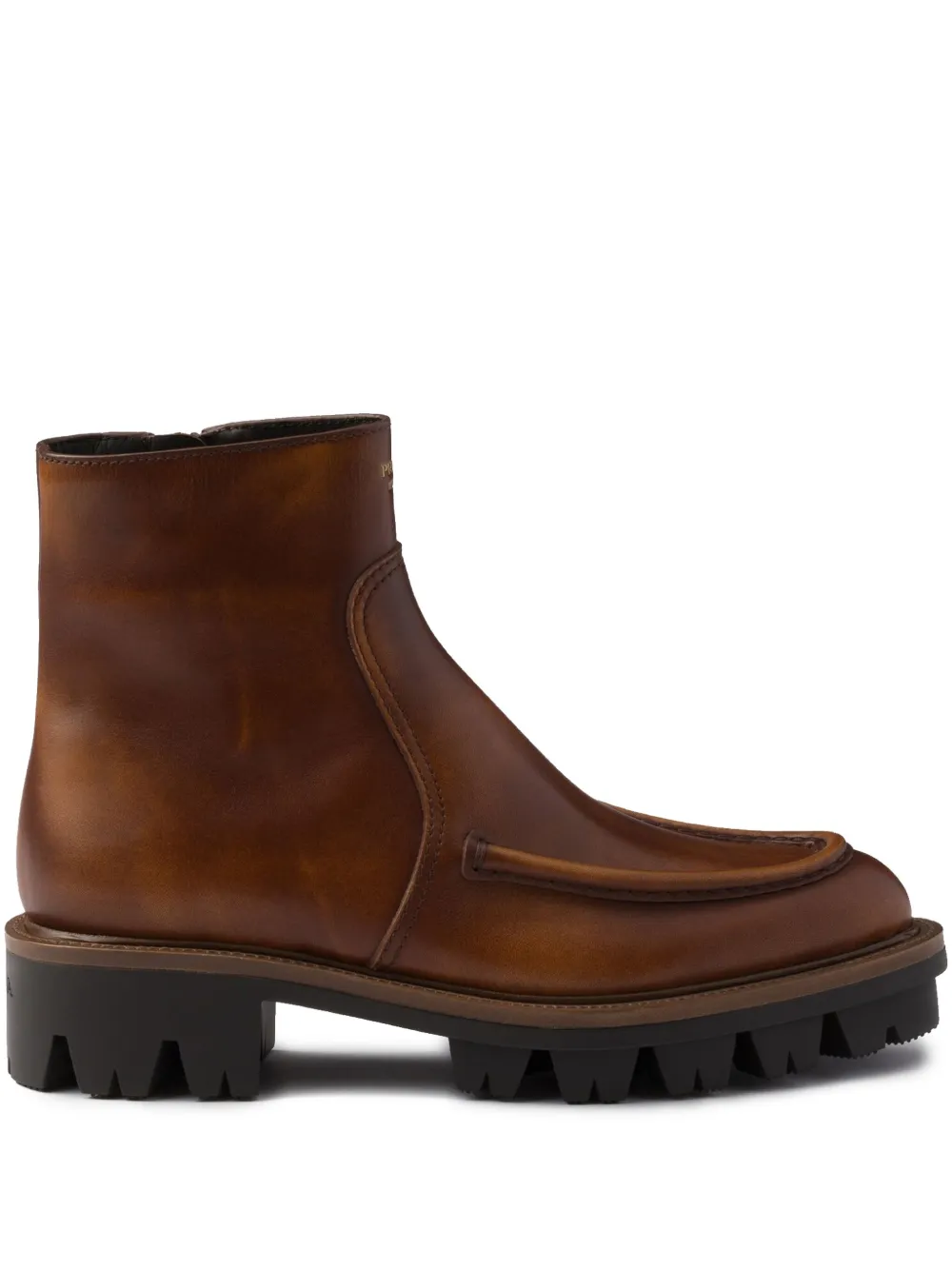 Prada leather boots - Marrone
