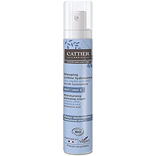 Cattier Sleeping-Crema Idratante Per La Notte E Le Pelli Disidratate Biologiche, 50 Ml Occhiali, Oro Lucido (Lot De 1) Donna