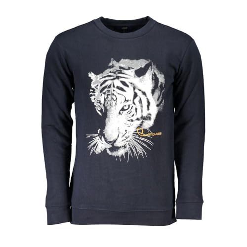 Cavalli Class Uomo Felpa Senza Cappuccio Rxt65B Cf062 04926, Blu, L