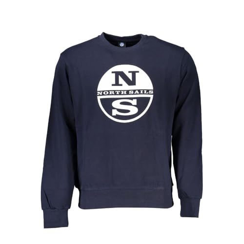 North Sails Maglione Uomo Cotone Blu, Blu, Large