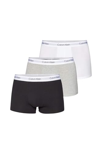 Calvin Klein, Men'S, Trunk 3Pk 000Nb3963A, Multi (Grey Heather, White, Black), L
