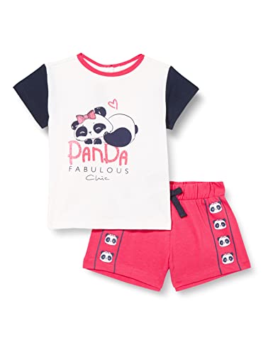Chicco, Set 2 Pezzi: T-Shirt E Pantaloni Corti Per Bimba, Bimba 0-24, 9 Mesi, Viola (646)