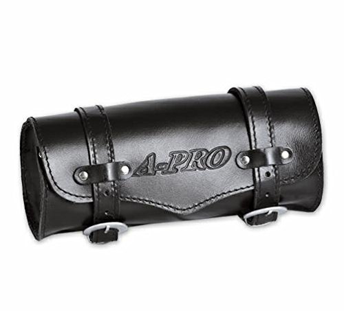A-Pro Tool Roll Saddle Bag Motorcycle Motorbike Biker Pannier 30 X 12 Cm Black