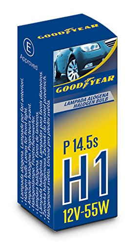 Good Year 77022 - Lampadine Alogene Per Fari H1 12 V 55 W, 1 Pezzo