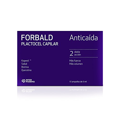 Forbald – Plactocel Capillare Trattamento Innovativo Anticaduta Capelli Per Uomini E Donne. Promuove La Crescita Dei Capelli - 15 Fiale Da 5 Ml