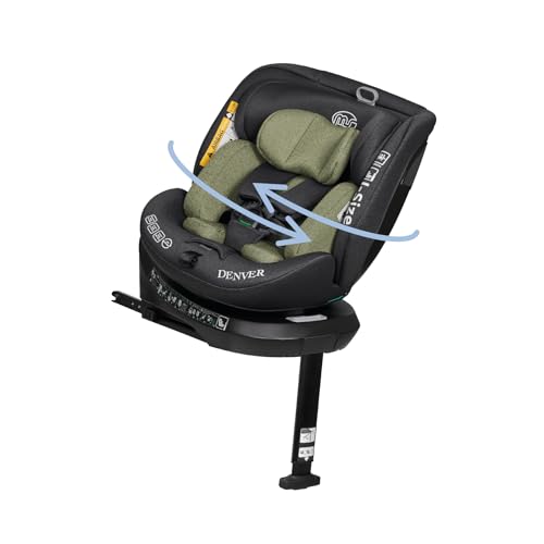 Ms Denver I-Size - Seggiolino Da Auto Girevole A 360° Con Isofix E Gamba Di Appoggio, 40-150 Cm (0~36 Kg), Circa 0-12 Anni