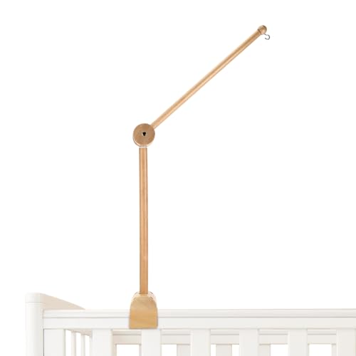 Collazoey Supporto Giostrina Lettino In Legno, Supporto Per Giostrina Regolabile In Altezza In Legno, Adatto Per Cameretta Dei Bambini, Decorazione,Le