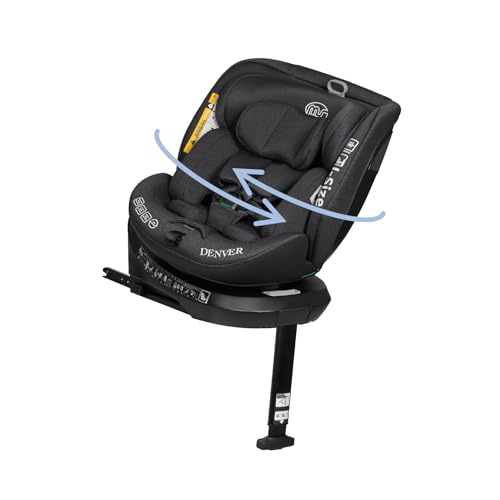 Ms Denver I-Size - Seggiolino Da Auto Girevole A 360° Con Isofix E Gamba Di Appoggio, 40-150 Cm (0~36 Kg), Circa 0-12 Anni
