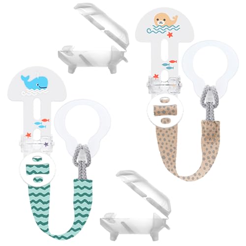 Mam Clip It ! Fashion & Cover - Catenella Portaciuccio Con Tettarella // Set Da 2 Pezzi // Lunghezza Regolabile, Lavabile