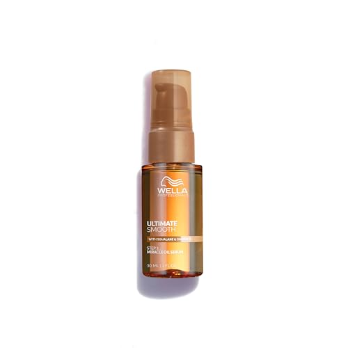 Wella Professionals Ultimate Smooth Miracle Oil Serum - Olio Capelli Con Squalano E Omega 9 - Anticrespo Per Capelli Secchi, Opachi E Crespi (30Ml)