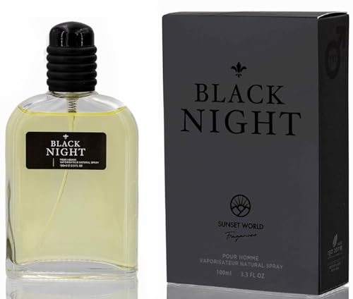 Black Night Acqua Di Colonia Intense 100 Ml. Compatibile E Ispirato A Black Afgano Nasomato, Profumo Ai Feromoni Per Uomo, Profumi Equivalenti Uomo