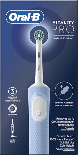 Oral-B Pro Vitality Spazzolino Elettrico Blu, Con 1 Testina, Progettato Da Braun