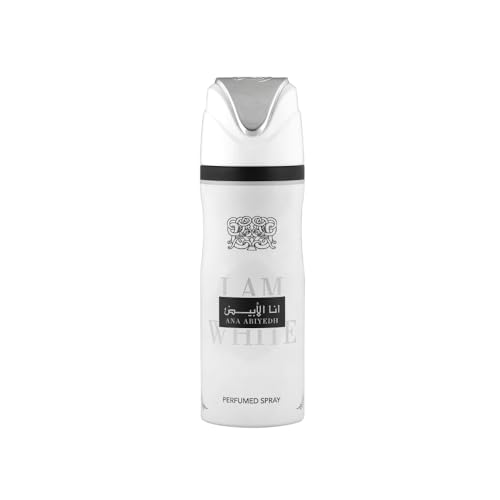 Lattafa Ana Abiyedh I Am White Profumo Deodorant Spray For Men, 6.7 Ounce