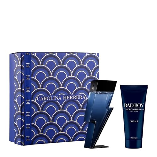 Carolina Herrera Bad Boy Cobalt 2 Pezzi Set For Men, (3,4 Oz Eau De Parfum Spray + 3,4 Oz Shower Gel)