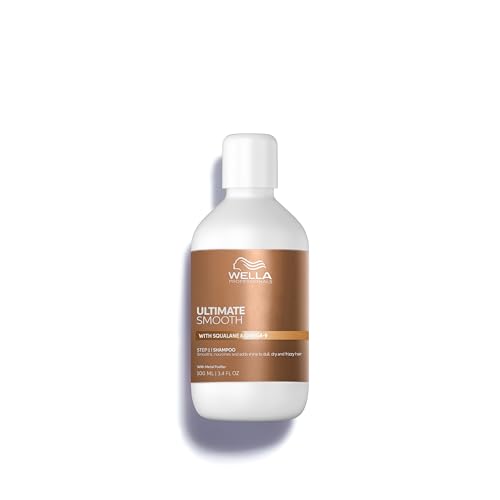 Wella Professionals Ultimate Smooth Shampoo - Shampoo Idratante Con Squalano E Omega 9 - Ristrutturante Capelli Secchi, Opachi E Crespi (100Ml)