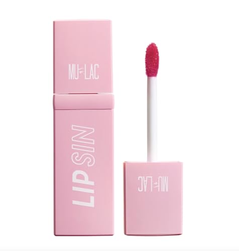 Mulac Cosmetics Lip Sin 04 Daiquiri Red Lip Stain Lucida Rosso Desaturato Vegan 4 Ml