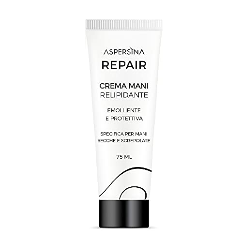 Novità 2021 - Aspersina Repair Crema Mani Relipidante - Emolliente E Protettiva - Per Pelli Secche E Screpolate - 75 Ml.