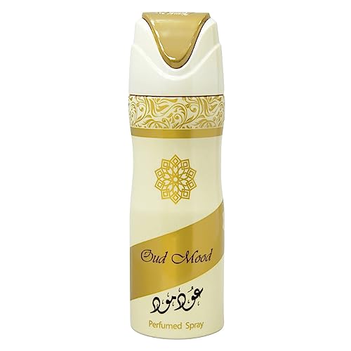 Lattafa Oud Mood Profumato Deodorant Spray Unisex, 6.67 Ounce