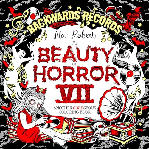 The Beauty Of Horror 7: Backwards Records Coloring Book