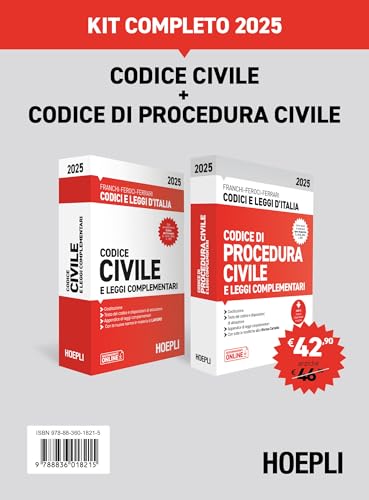 Codice Civile E Codice Di Procedura Civile 2025. Kit Completo