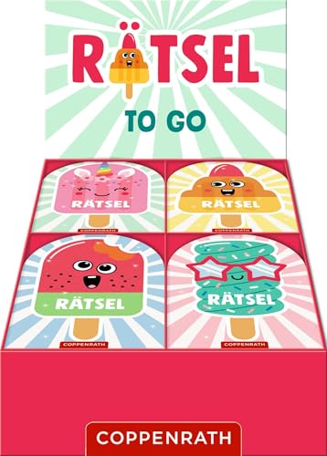 Glitzer-Rätsel To Go: (Einhorn-Eis/Raketen-Eis/Melonen-Eis/Spiral-Eis)