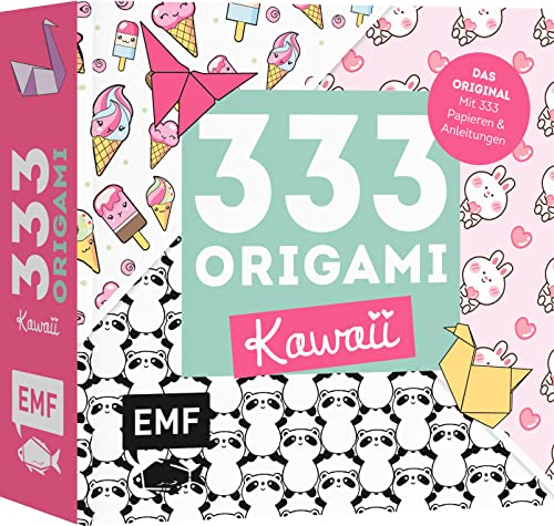 333 Origami - Kawaii: Mit Anleitungen Und 333 Feinen Papieren - Hochwertiges Origami-Papier Mit Süßen Motiven