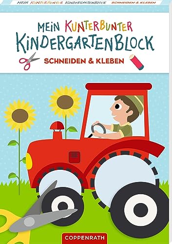 Mein Kunterbunter Kindergartenblock: Schneiden & Kleben (Fahrzeuge)