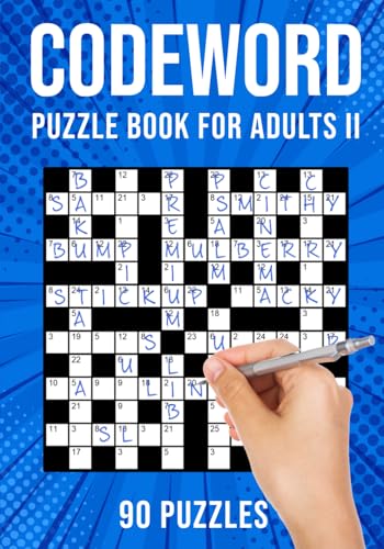 Codeword Puzzle Books For Adults Ii: Code Breaker / Code Word Puzzlebook | 90 Puzzles (Uk Version)