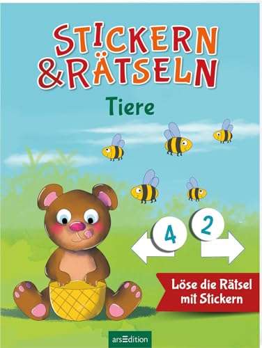 Stickern & Rätseln – Tiere: Löse Die Rätsel Mit Stickern | Tolle Kombination Aus Kleben Und Knobeln Für Kinder Ab 3 Jahren