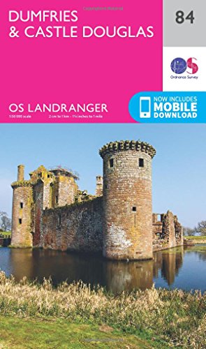Dumfries & Castle Douglas Map | Dalbeattie & Kirkcudbright | Ordnance Survey | Os Landranger Map 84 | Scotland | Walks | Cycling | Days Out | Maps | A