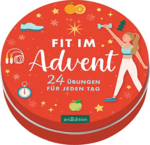 Adventskalender In Der Dose. Fit Im Advent: 24 Übungen Für Jeden Tag | Adventskalender In Der Dose Mit 24 Karten Und Fitnessübungen