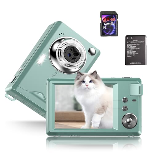 Fine Life Pro Fotocamera Digitale 4K Fhd 48Mp Fotocamera Compatta Con Zoom Digitale 16X Led Stabilizzazione Immagine Mini Selfie Fotocamera Portatile