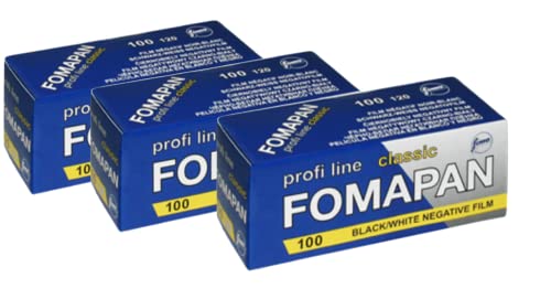 Fomapan Classic 100 Iso Pellicola Bianco E Nero 120 Rotolo 3 Pellicole