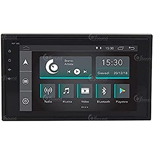 Jf Sound Car Audio System Autoradio Universale 2 Din Android Gps Bluetooth Wifi Usb Full Hd Touchscreen Display 6.2"