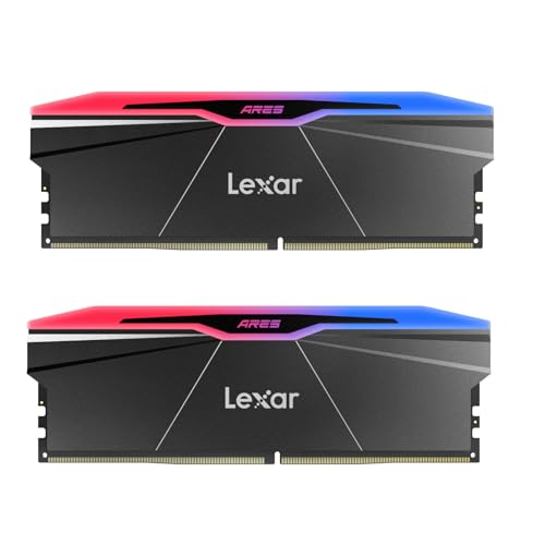 Lexar Ares Gen2 Rgb Ram Ddr5 32Gb Kit (2X16Gb) 7600Mhz, Dram Udimm 288-Pin Memoria Desktop, Pc Memoria Da Gioco Supporta Intel Xmp 3.0, Potenziata Da