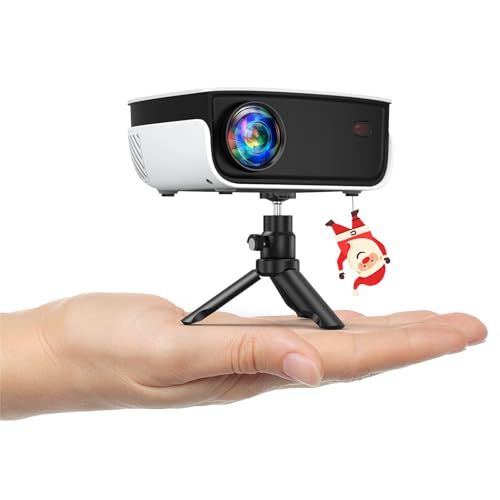 Hopvision Mini Proiettore Portatile, Videoproiettore Full Hd 1080P Supporto, Proiettore Supporta Correzione Trapezoidale, 7500L Proiettore Home Theate