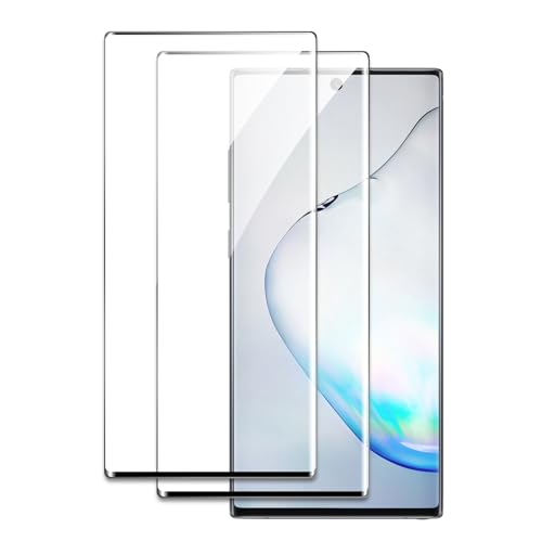 2 Pezzi Pellicola Vetro Temperato Per Samsung Galaxy Note 10, 3D Curved Edge To Edge, Durezza 9H, Antiurto Antigraffio, Senza Bolle, Facile Installazi