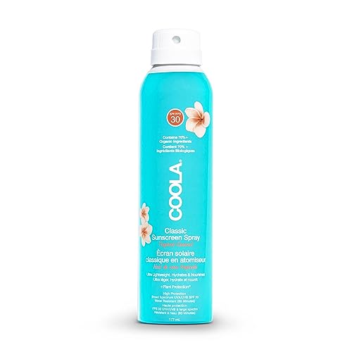 Coola Compatible-Classic Body Spray Sunscreen Tropical Coconut Spf 30-177 Ml Occhiali, Transparent, (Pack Of 1) Donna