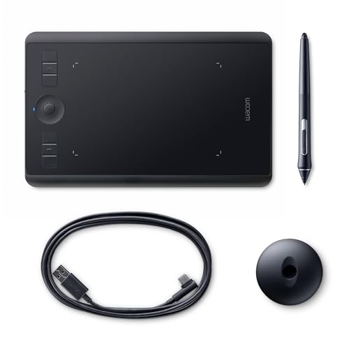 Wacom Intuos Pro S Tavoletta Grafica, Inclusa Penna Wacom Pro Pen 2 Con Punte Di Ricambio, Windows E Apple - Adatta Per L'Home Office E L'E-Learning