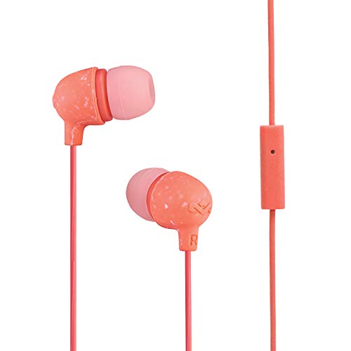 House Of Marley Em-Je061-Ph Little Bird Auricolari Con Microfono, Risposta In Frequenza: 20Hz - 20 Khz, Driver 9.2Mm, Input 3.5Mm, Stereo, Arancione