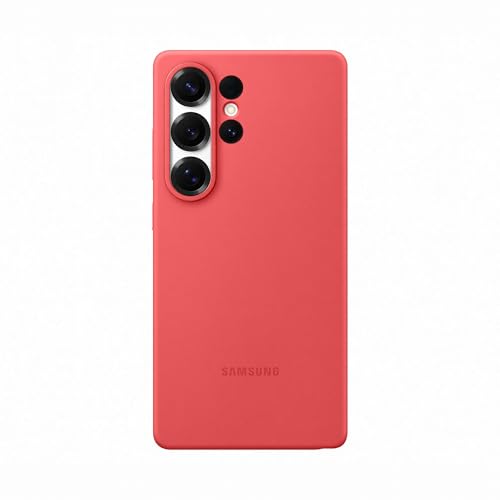 Samsung Silicone Case Cover Colorata In Silicone Per Galaxy S25 Ultra, Red