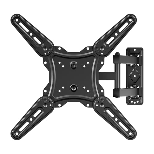 Grifema Supporto Tv Da Parete Per Tv Da 26" A 65", Staffa Tv Muro Girevole E Inclinabile, Fino A 35Kg, Compatibile Con Vesa Max. 400X400Mm, Universale