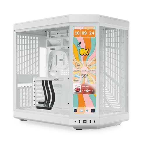 Hyte Y70 Touch Infinite Snow White Atx Midi Tower Gaming Geh?Use Wei? Seitenfenster