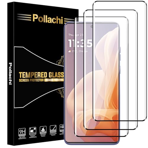 Pollachi [3 Pezzi Vetro Temperato Per Motorola Moto Edge 50 Fusion/Moto G85,Pellicola Protettiva 3D Durezza 9H,Antigraffio,Senza Bolle,Pellicola Prote