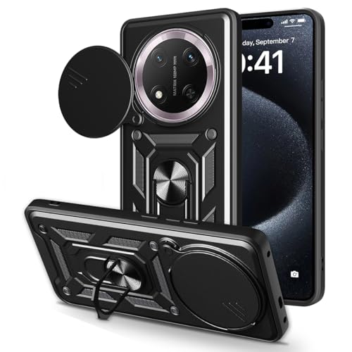 Jnerbuyi Custodia Per Honor Magic7 Lite/Magic 7 Lite/Honor X9C Con Anello 360°With Obiettivo Cover, Custodia Protective Con Supporto Magnetico, Cover 